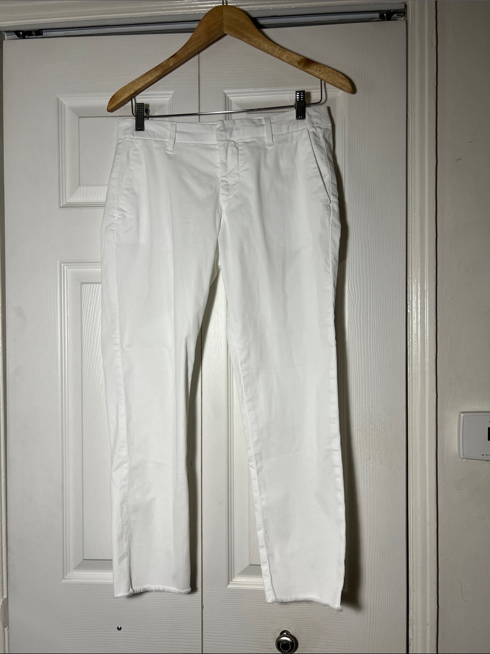Frank & Eileen Wicklow White Chino Cotton Pant Women’s 4